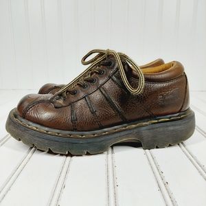 Dr. Martens Ripley 6 Eye Oxford Brown Leather Shoes Sneakers F668